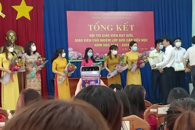 Hội thi giáo viên dạy giỏi, giáo viên chủ nhiệm lớp giỏi cấp huyện năm học 2021 – 2022 trường Tiểu học Nguyễn Du.